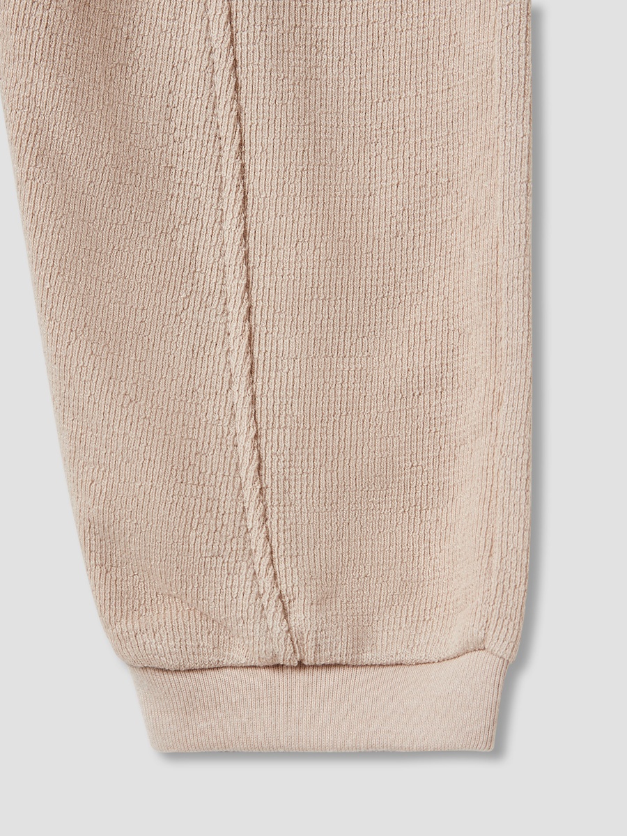 Textured Joggers with Bow Detail - Set of 2