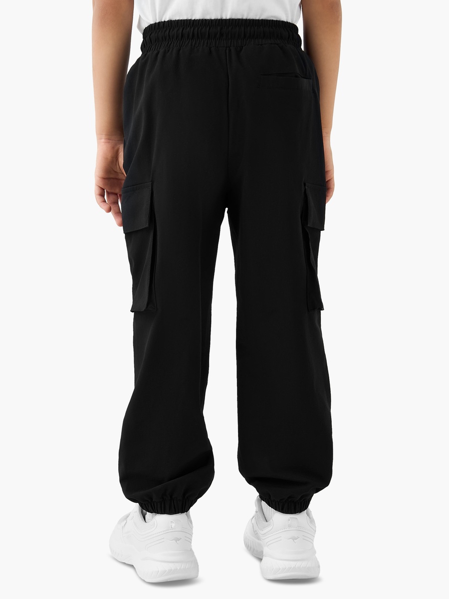 Logo Print Joggers with Drawstring Closure and Pockets