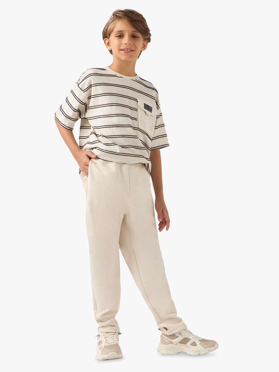 Panelled Joggers with Drawstring Closure and Pockets
