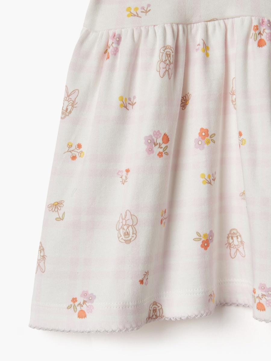 All-Over Minnie Mouse and Daisy Duck Print A-Line Dress