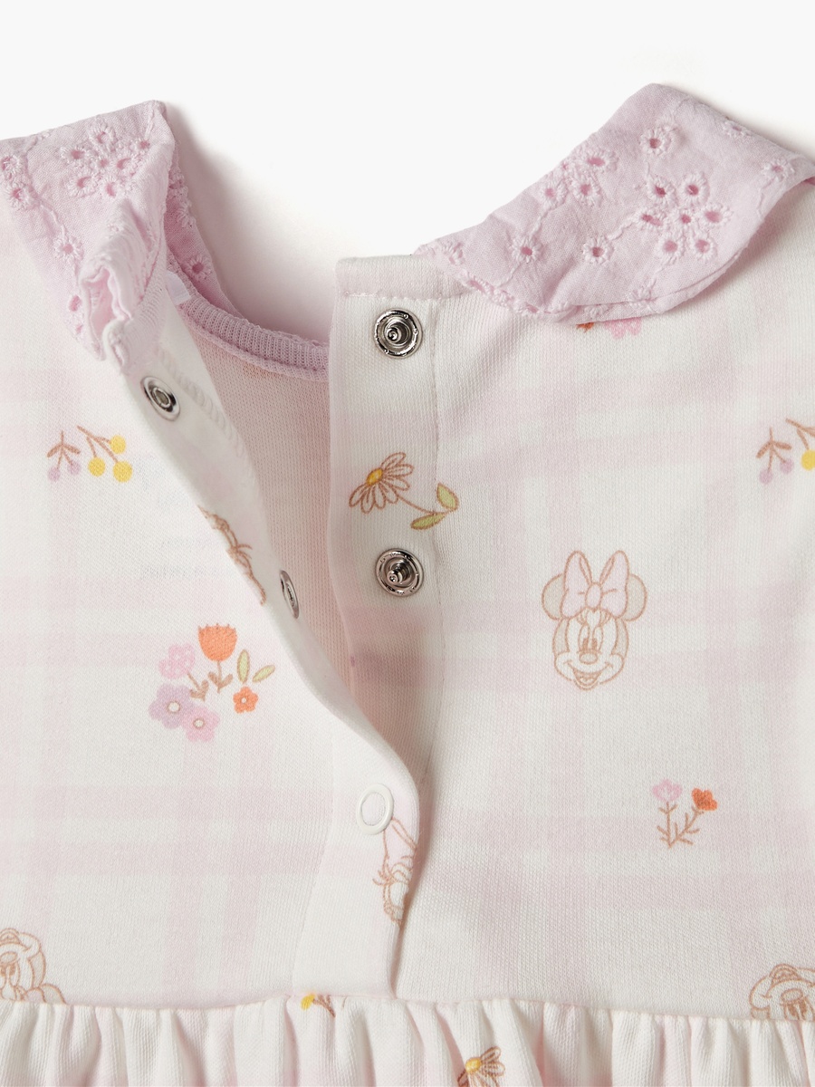 All-Over Minnie Mouse and Daisy Duck Print A-Line Dress