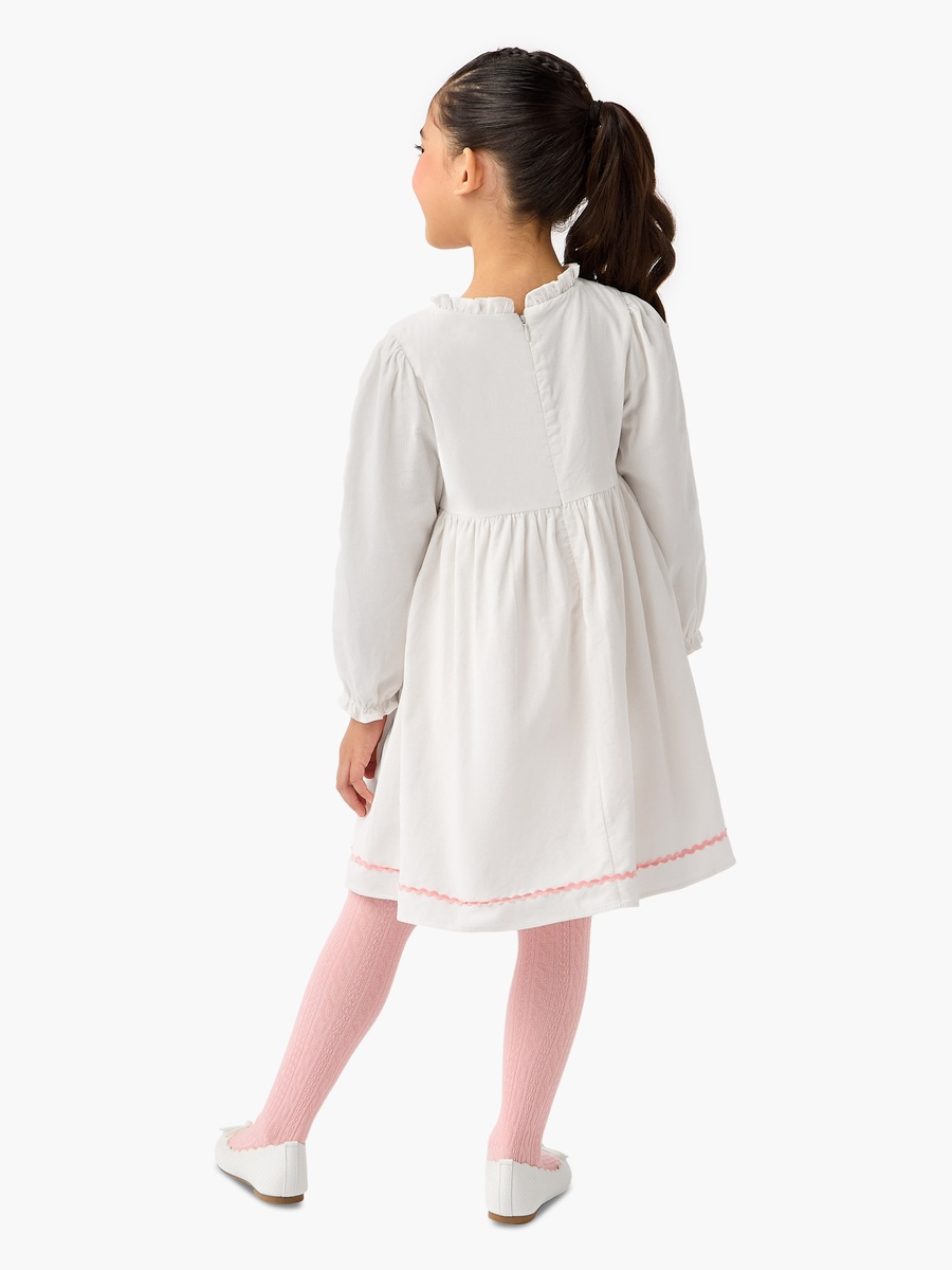 Floral Embroidered Dress and Leggings Set