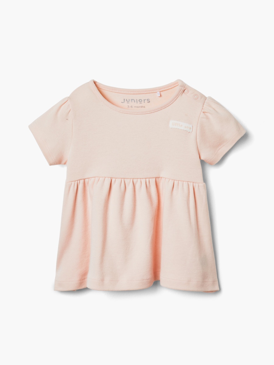 Assorted A-Line Dress with Round Neck and Short Sleeves - Set of 2