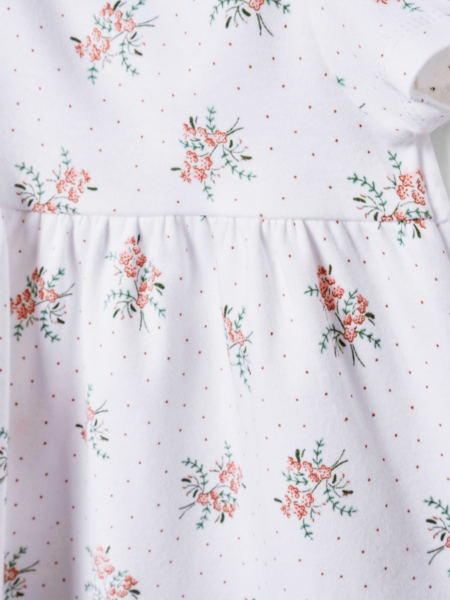 Assorted A-Line Dress with Round Neck and Short Sleeves - Set of 2