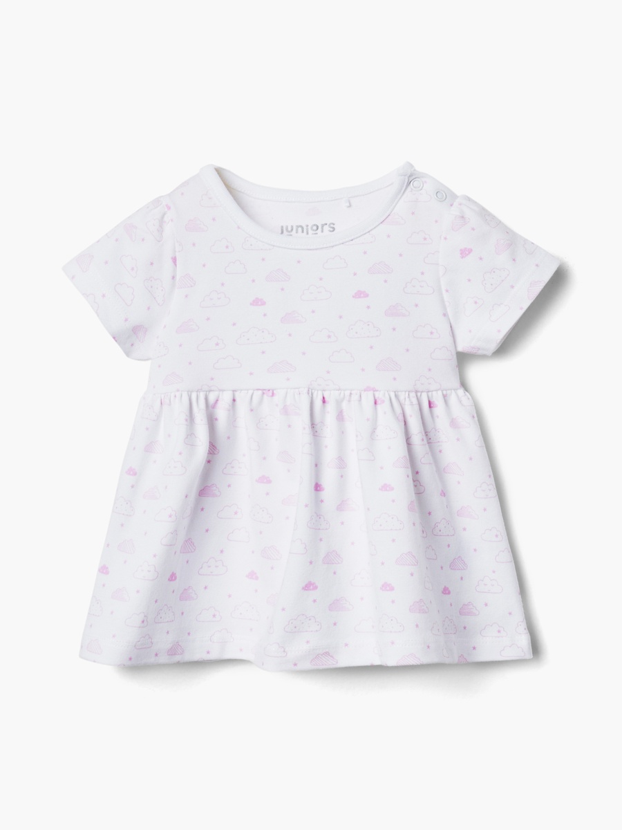 Assorted A-Line Dress with Round Neck and Short Sleeves - Set of 2