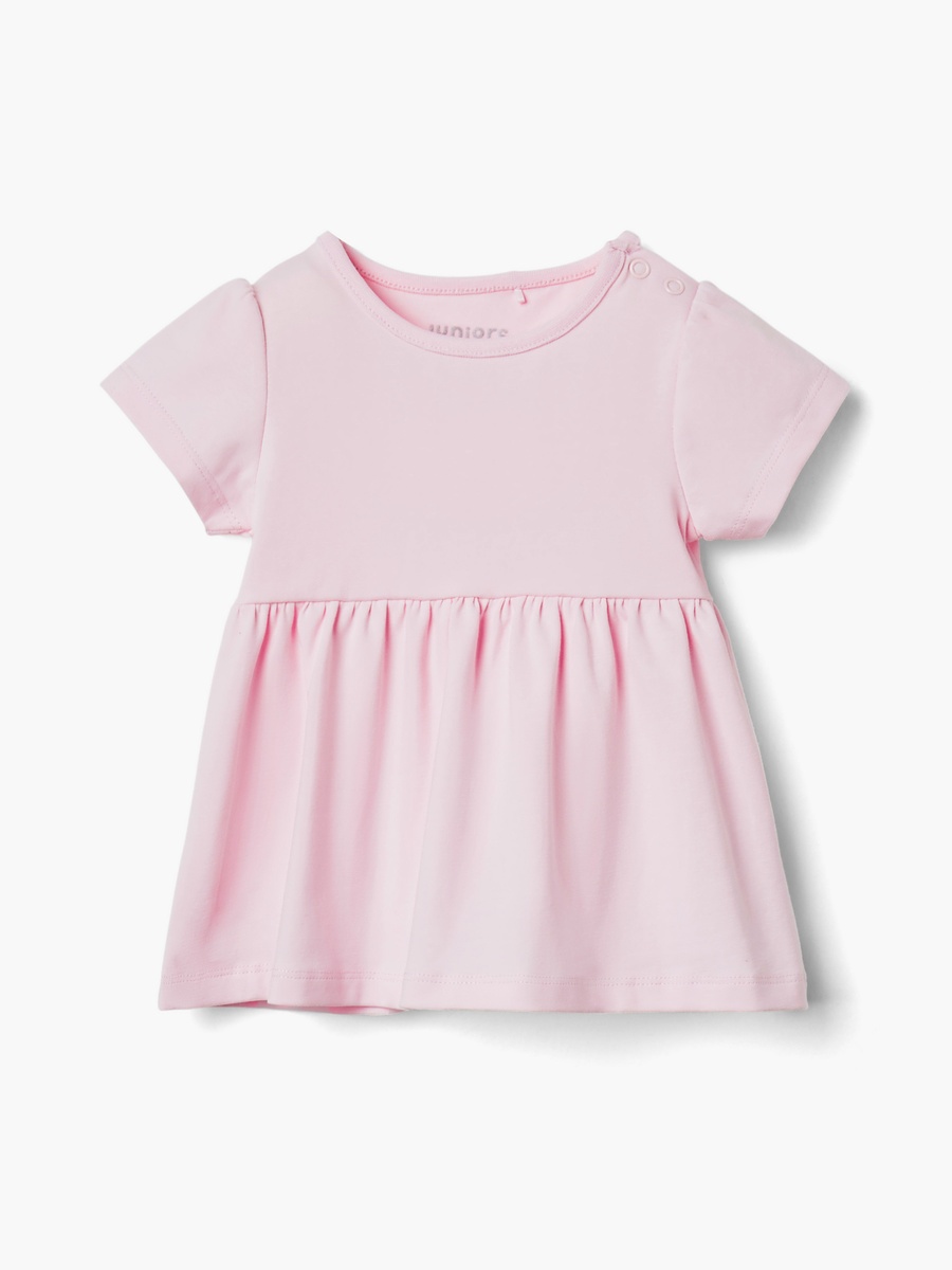 Assorted A-Line Dress with Round Neck and Short Sleeves - Set of 2