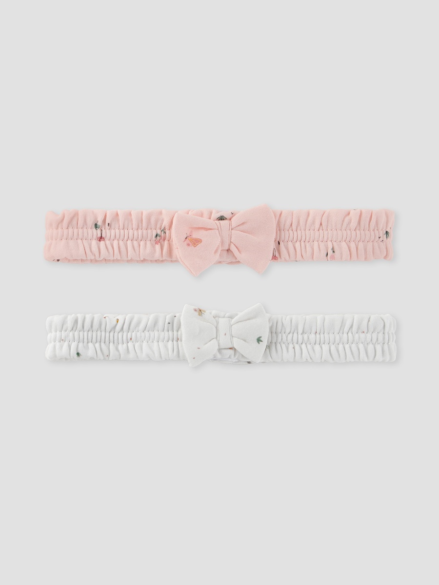 Bow Accent Hairband - Set of 2