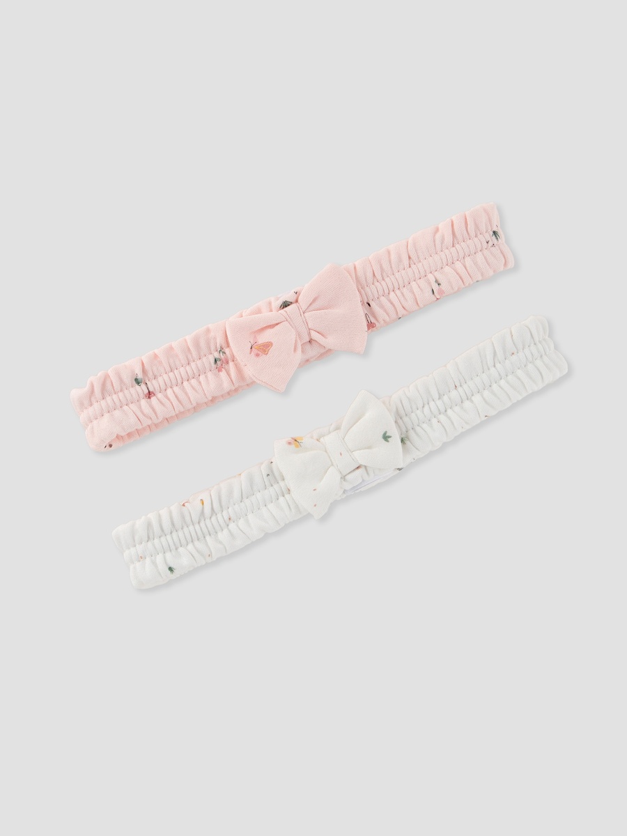 Bow Accent Hairband - Set of 2