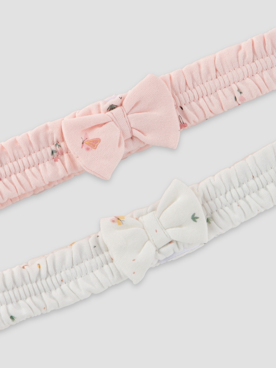 Bow Accent Hairband - Set of 2