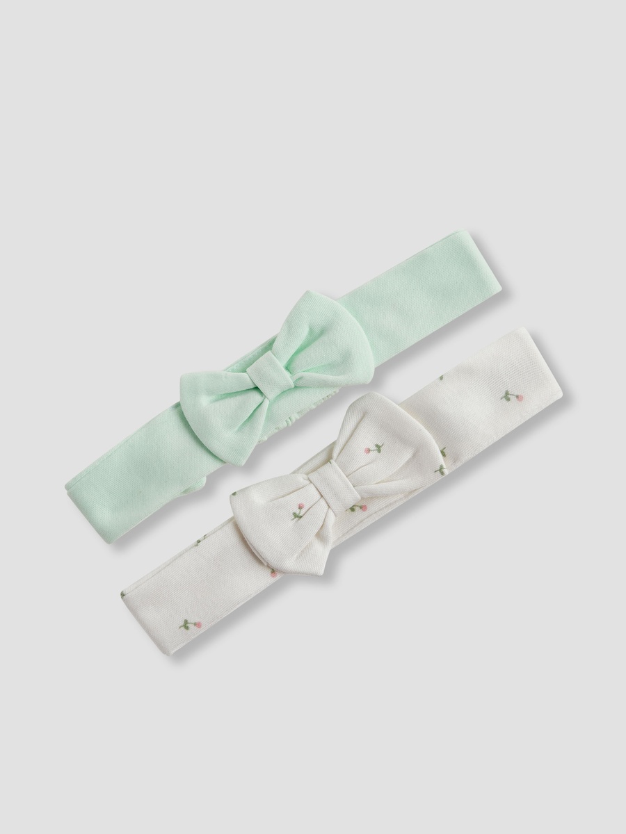 Bow Accent Headband - Set of 2