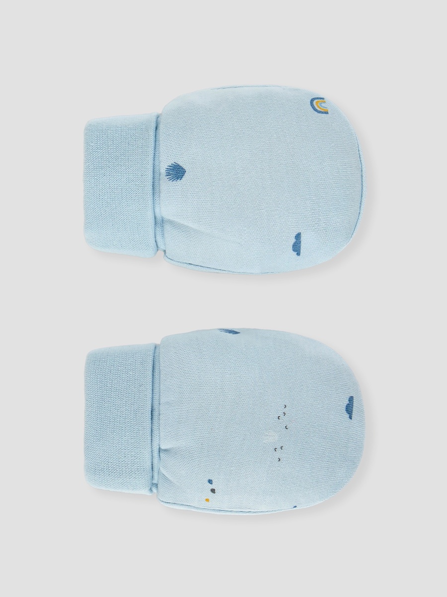 Printed Baby Mittens - Set of 2