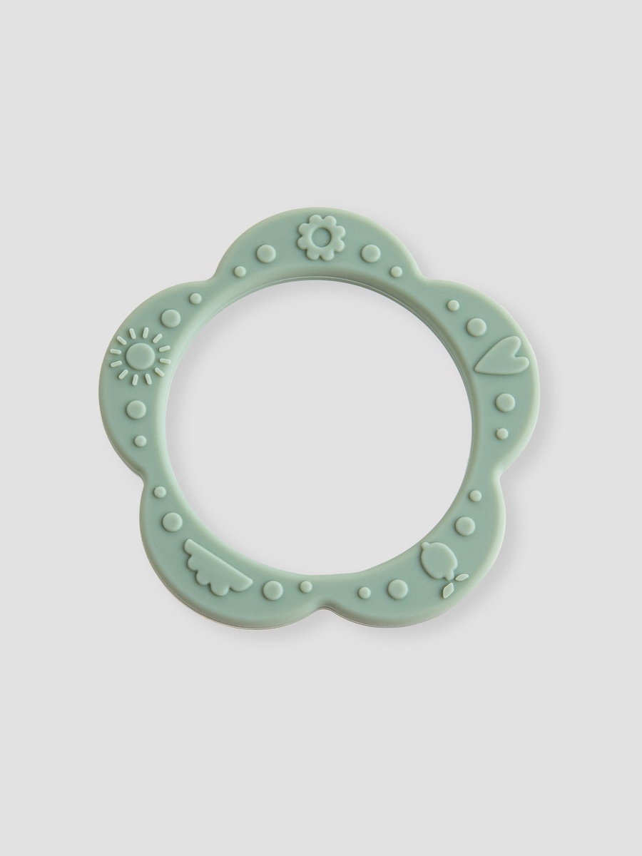3-Piece Silicone Bib and Teether Set