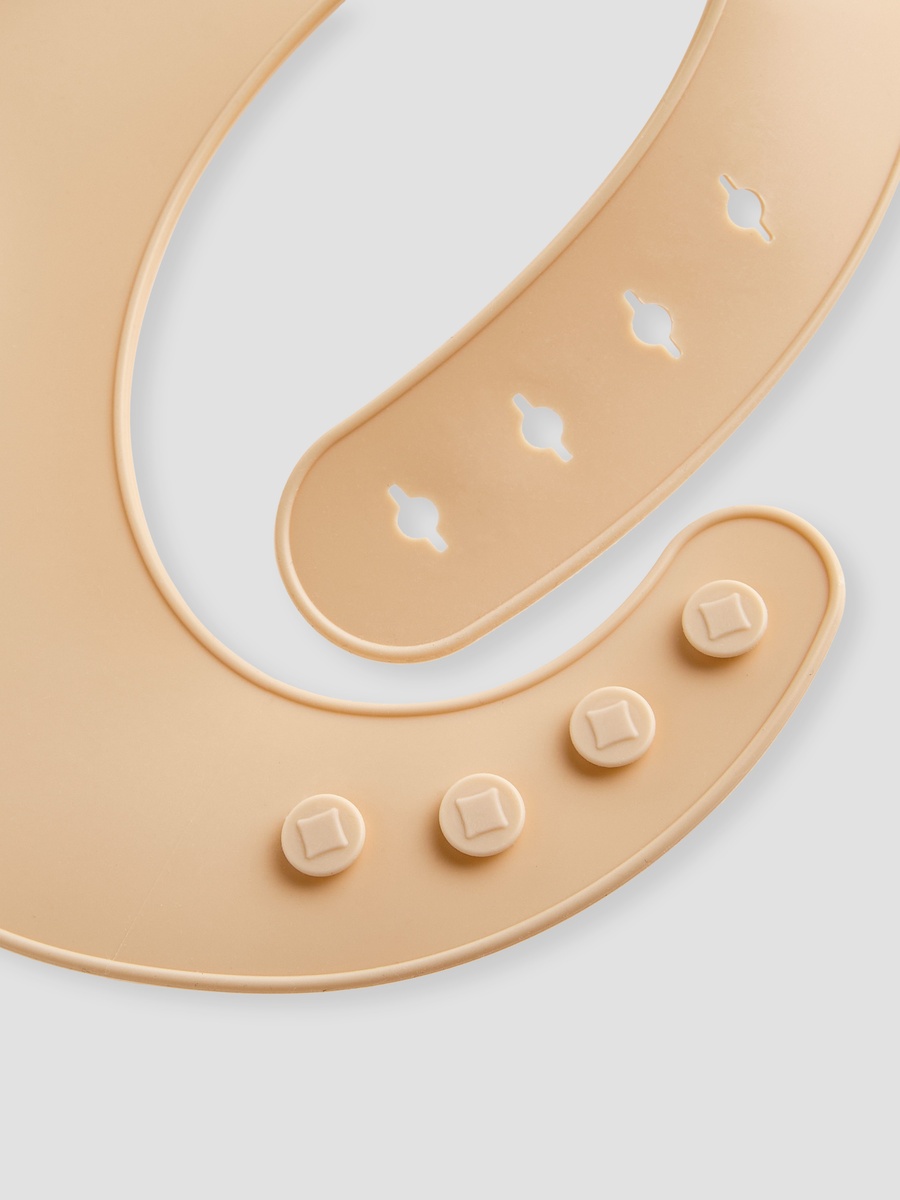 3-Piece Silicone Bib and Teether Set