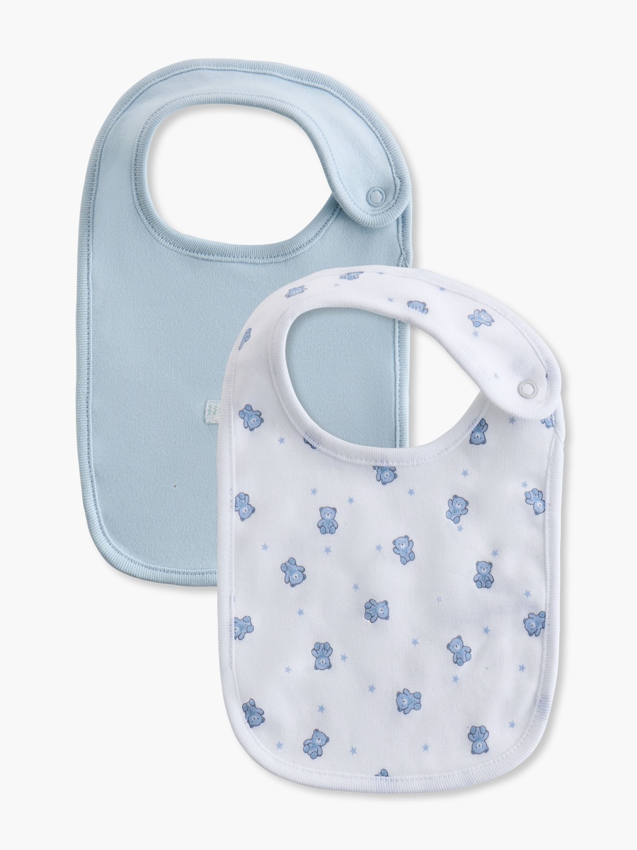 Assorted Bib with Snap Button Closure - Set of 2