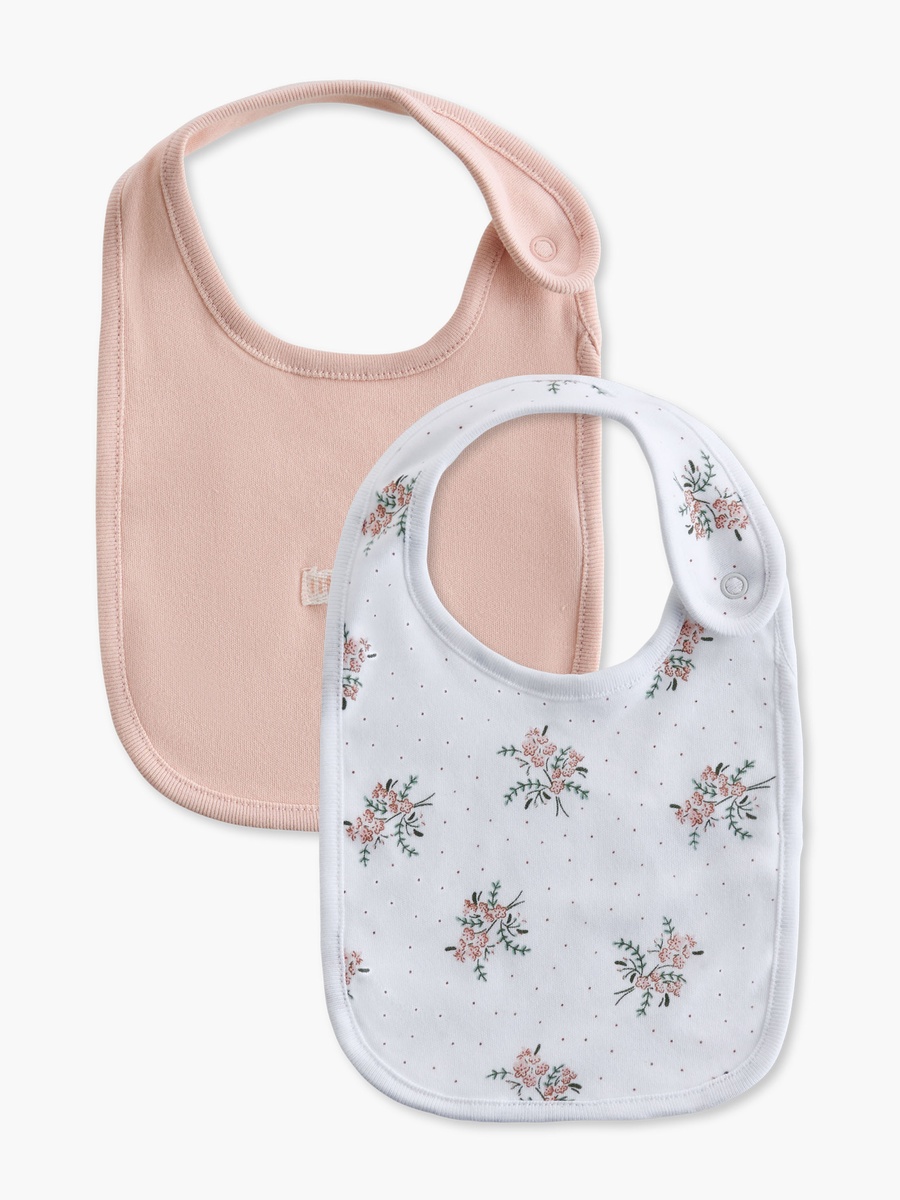Assorted Bib with Snap Button Closure - Set of 2