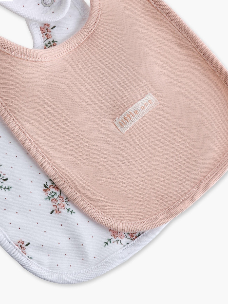 Assorted Bib with Snap Button Closure - Set of 2
