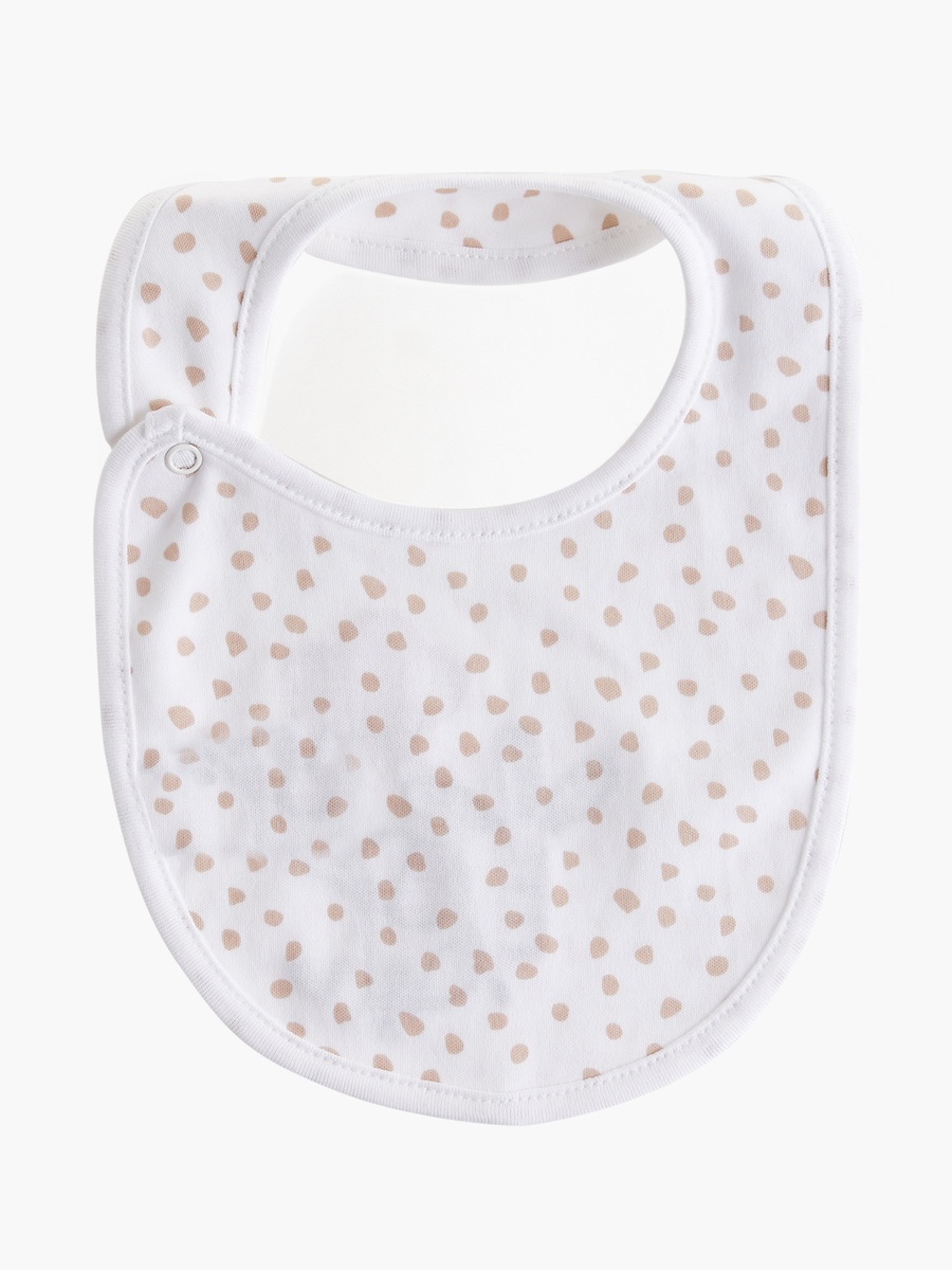 Printed Bib with Button Closure - Set of 2