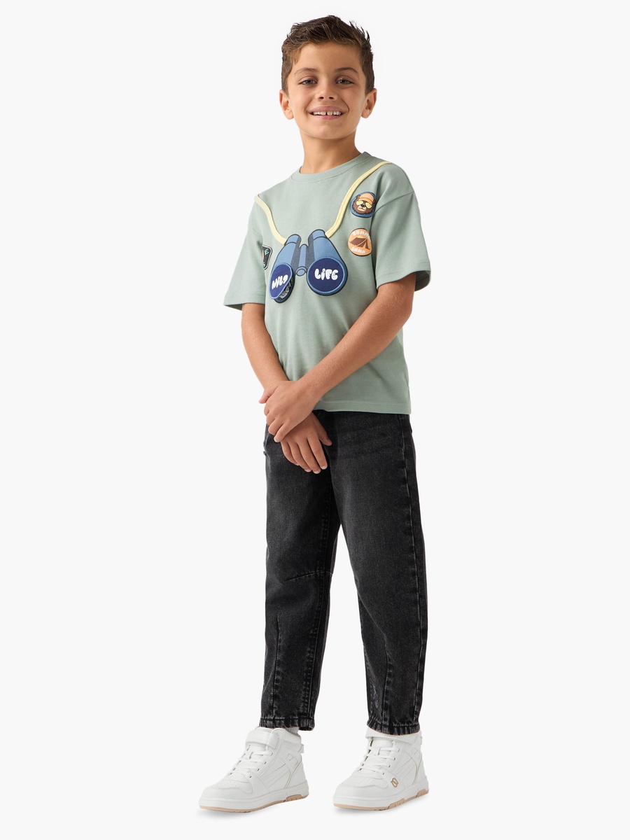 Solid Jeans with Pockets