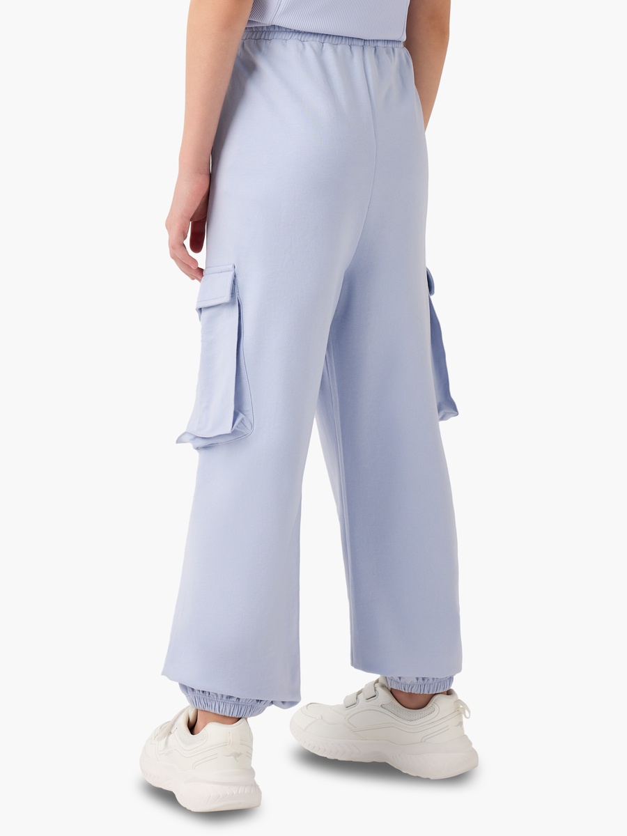 Solid Cargo Joggers with Pockets