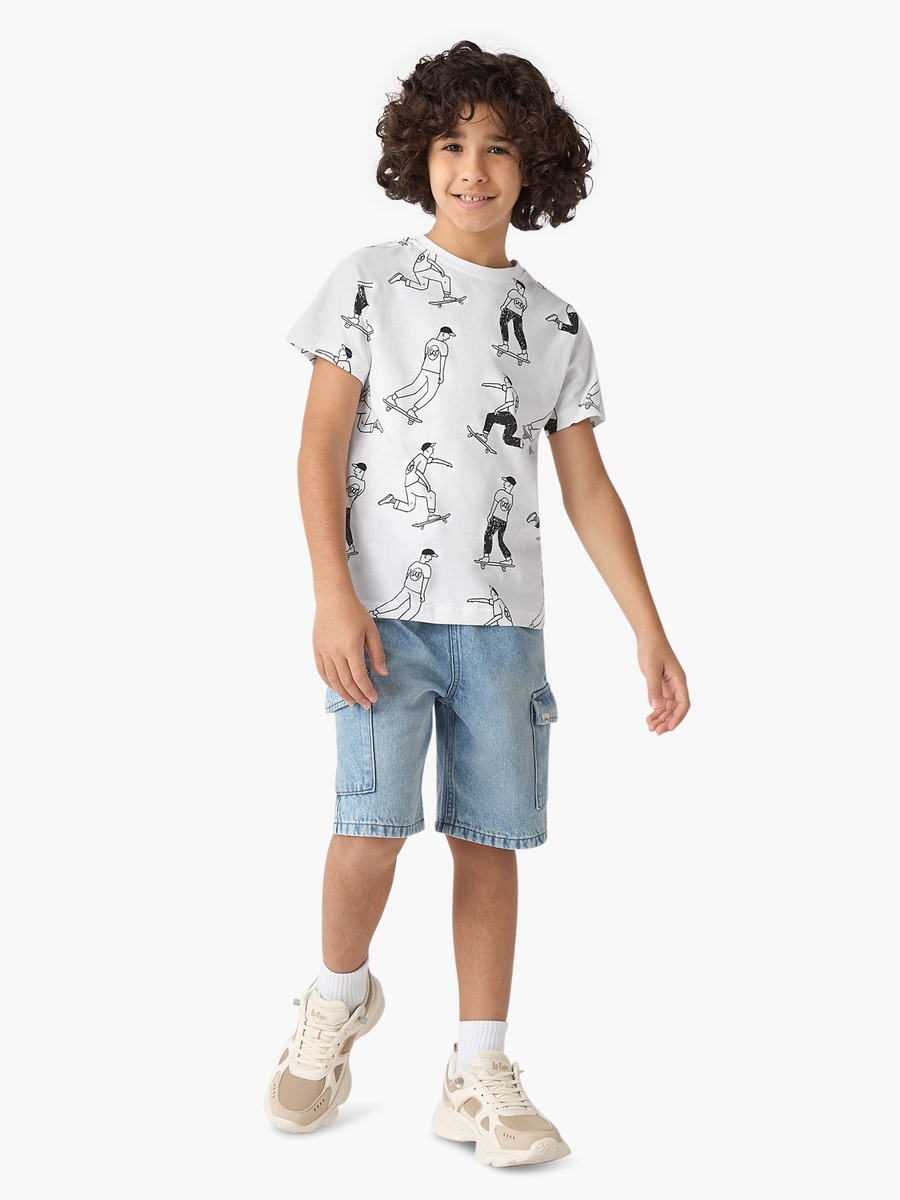 Printed T-Shirt with Short Sleeves