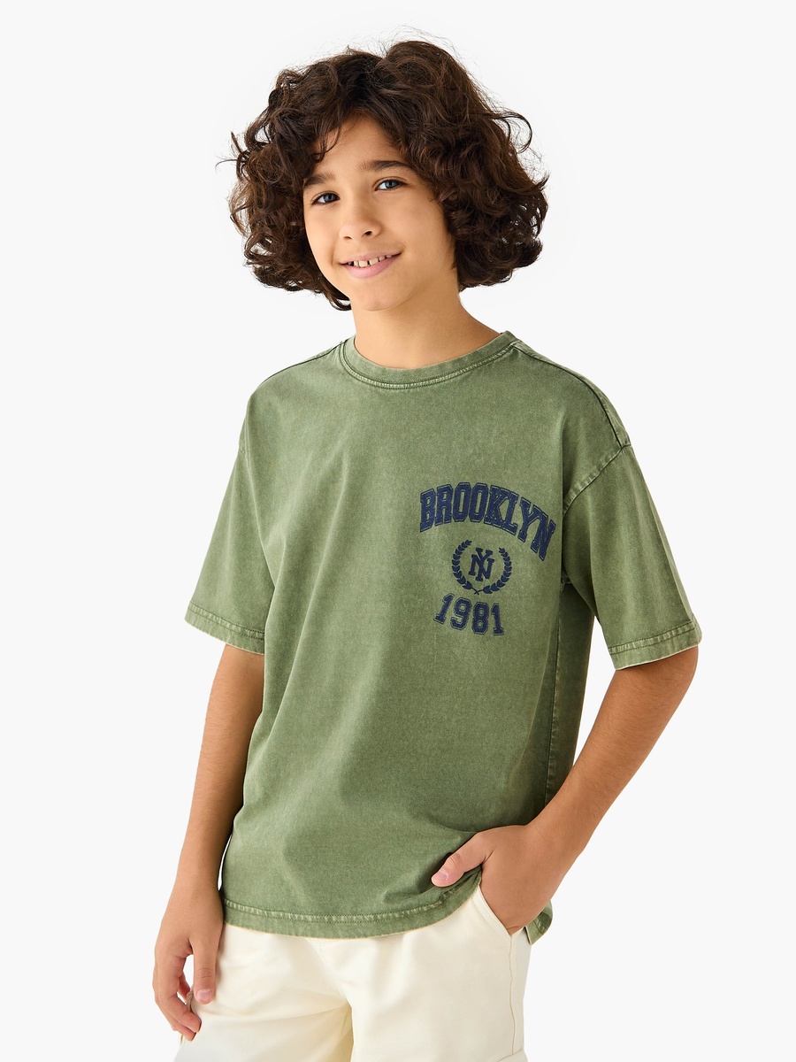 Typographic Print T-Shirt