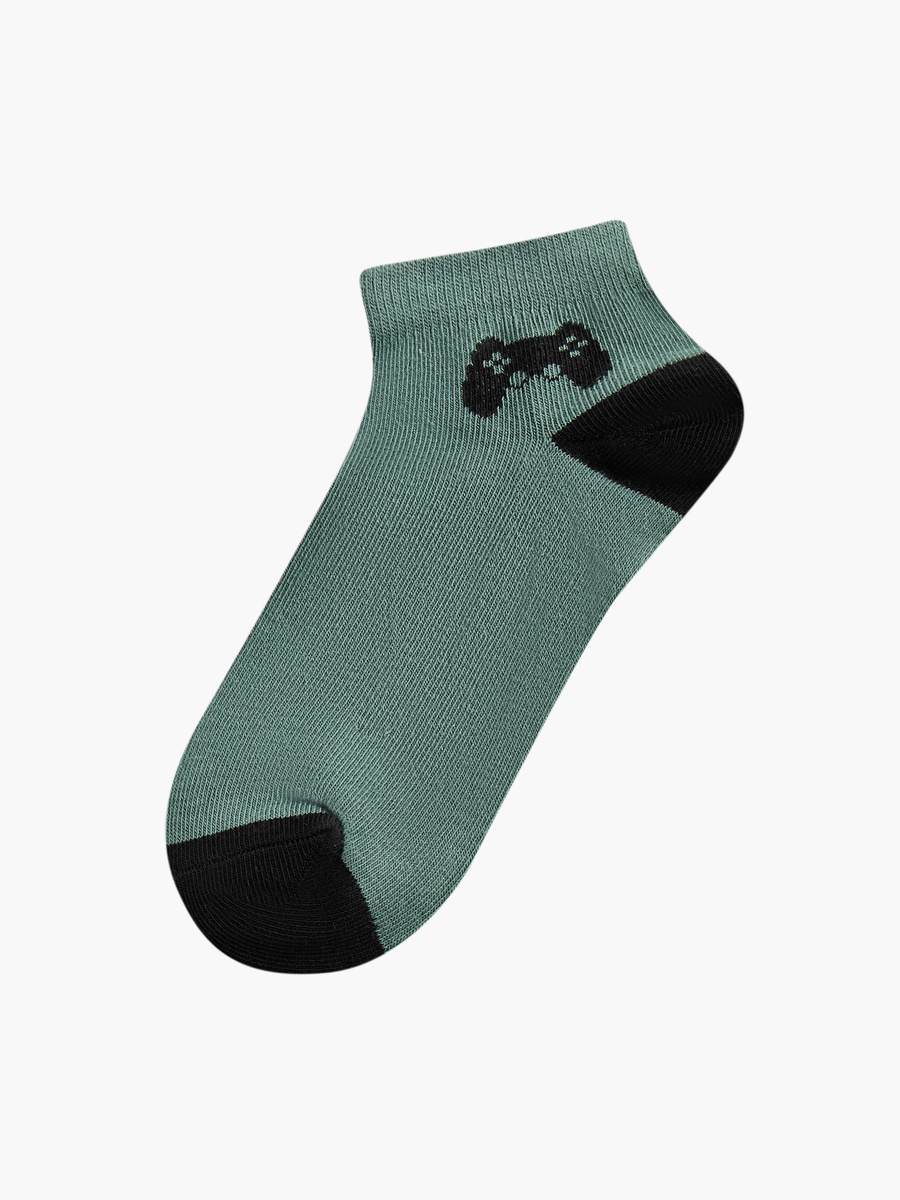 Gaming Print Ankle Length Socks - Set of 7