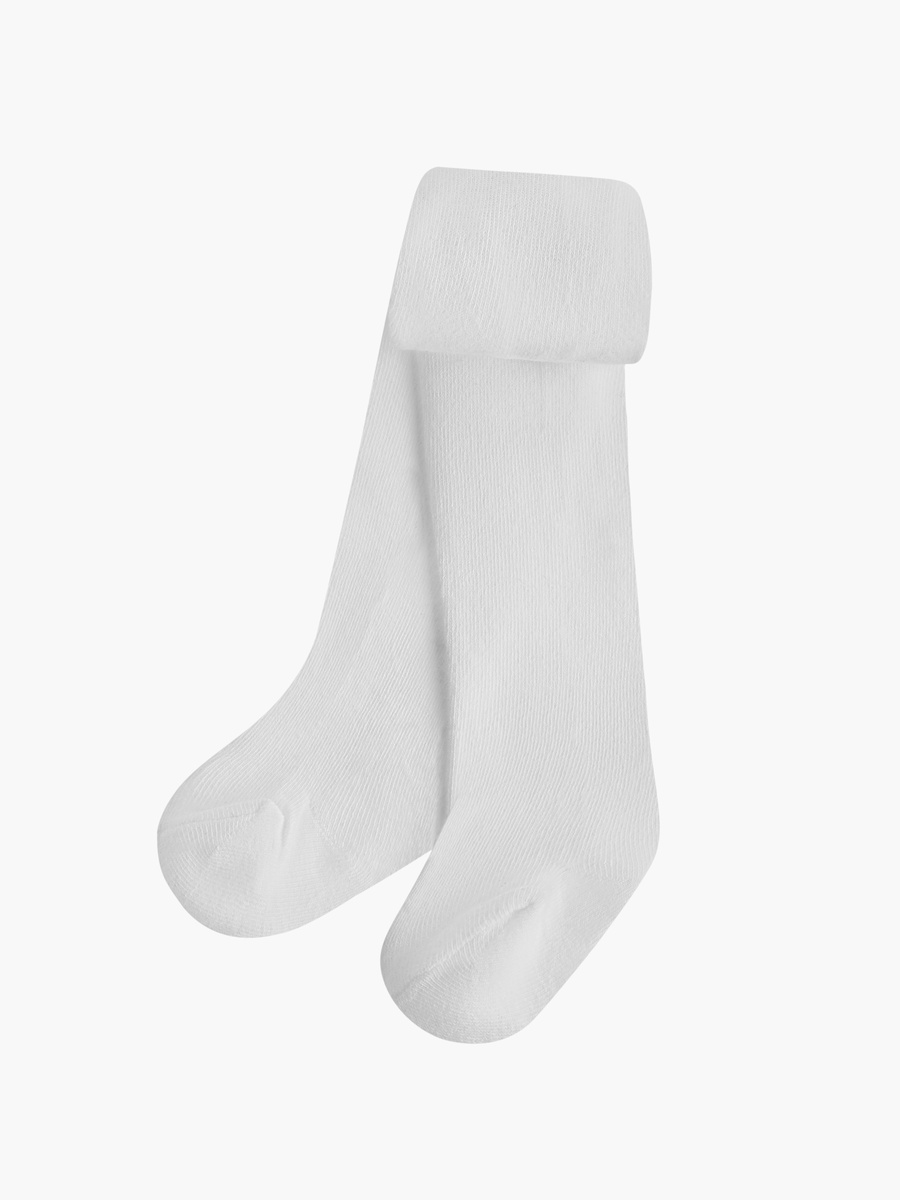 Solid Tights with Elasticated Waistband - Set of 2