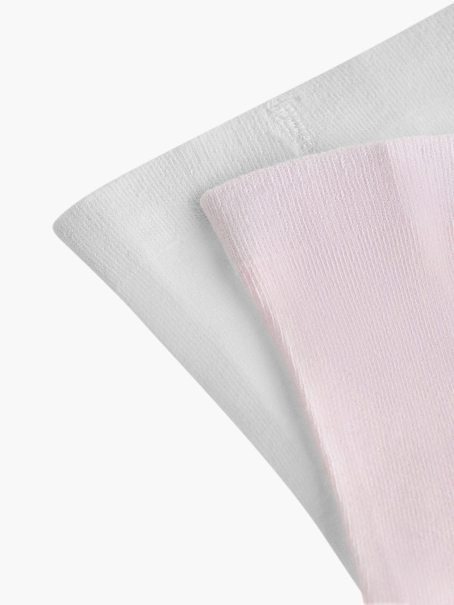 Solid Tights with Elasticated Waistband - Set of 2