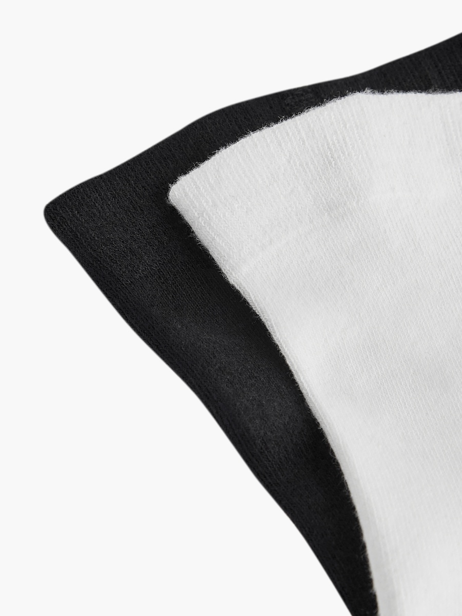 Solid Tights with Elasticated Waistband - Set of 2