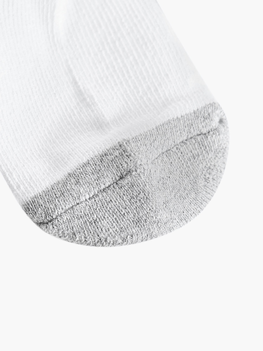 Solid Ankle-Length Socks with Cuffed Hem - Pack of 5