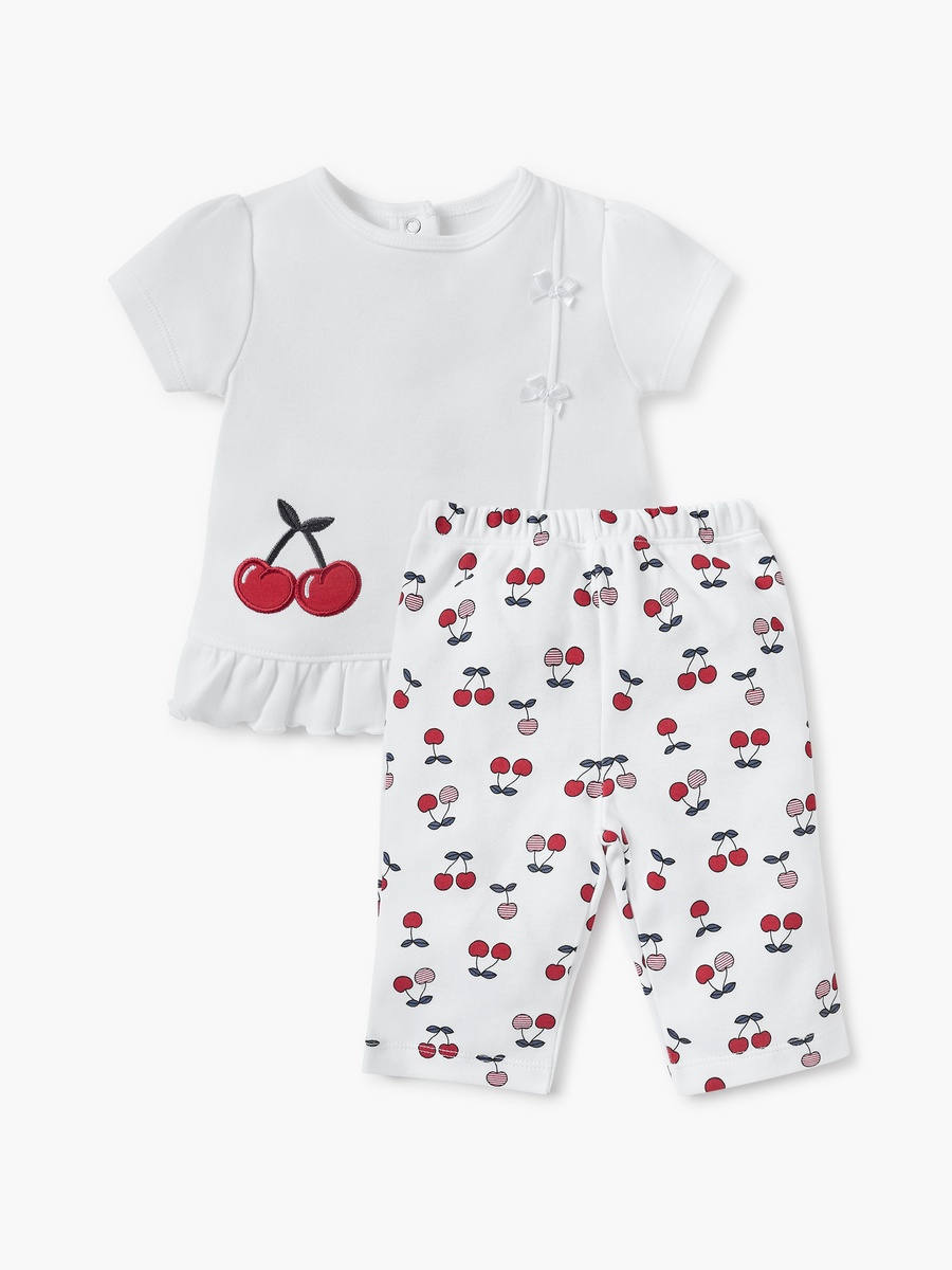 Cherry Print Top and Pyjama Set