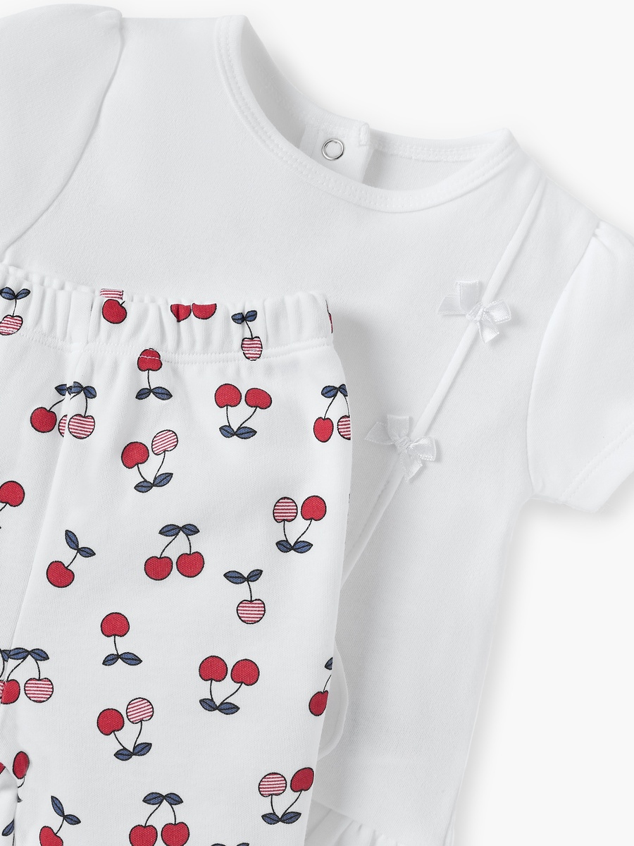 Cherry Print Top and Pyjama Set