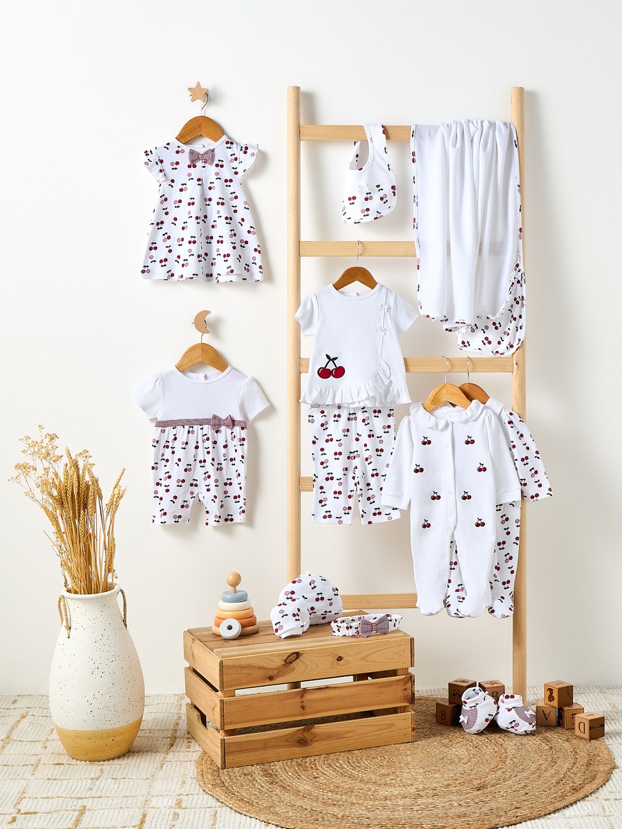 Cherry Print Top and Pyjama Set