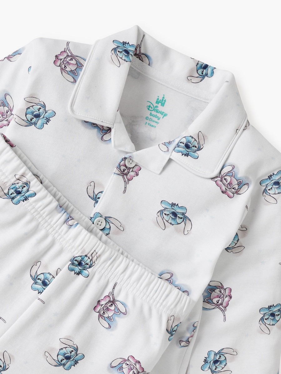 All-Over Stitch and Angel Print Shirt and Pyjama Set