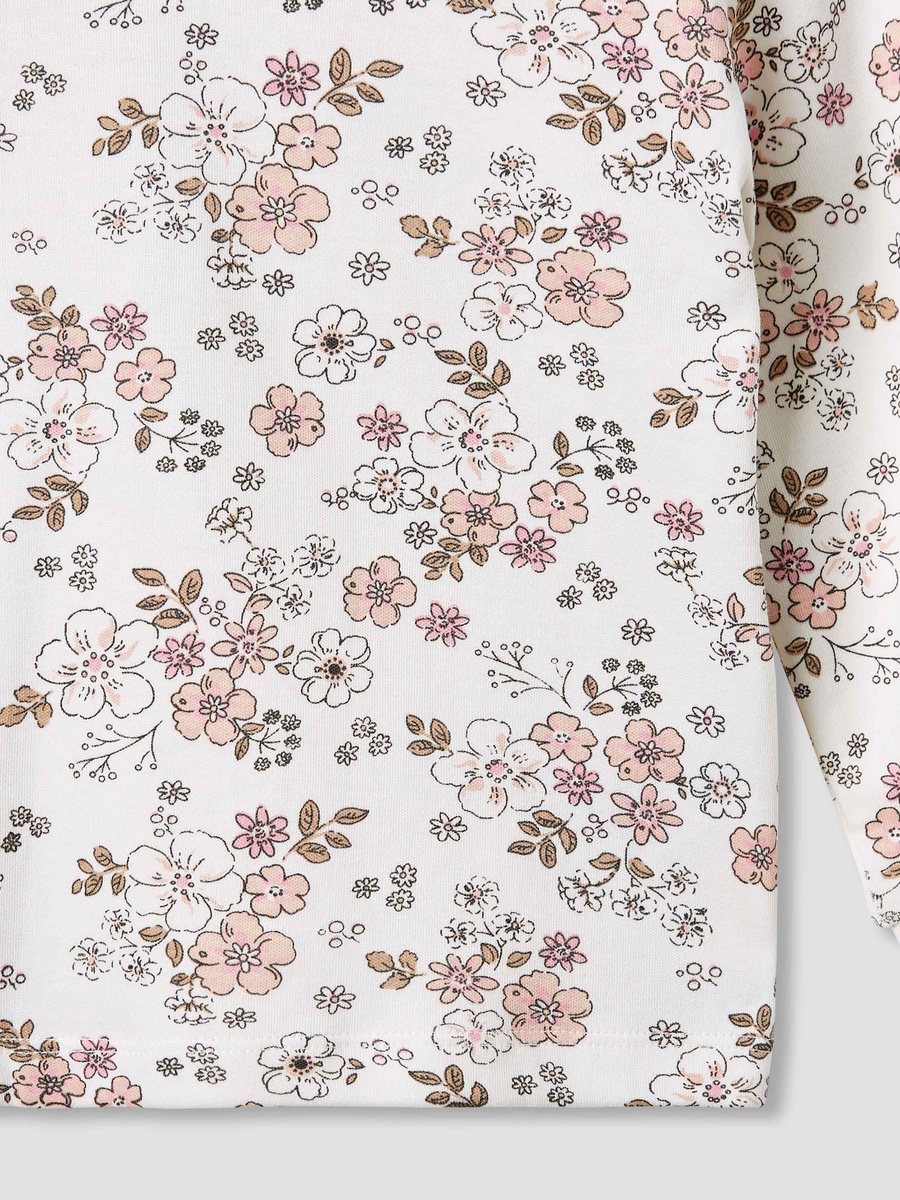 Floral Print Top and Pyjama Set