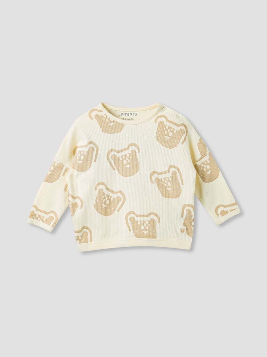 Bear Print T-Shirt and Pyjama Set