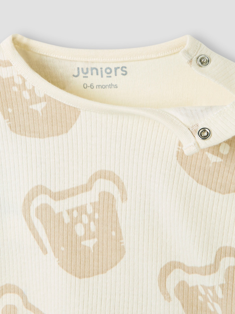 Bear Print T-Shirt and Pyjama Set