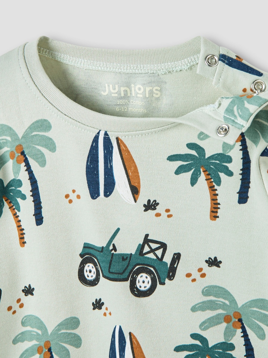 Printed T-Shirt and Pyjama Set
