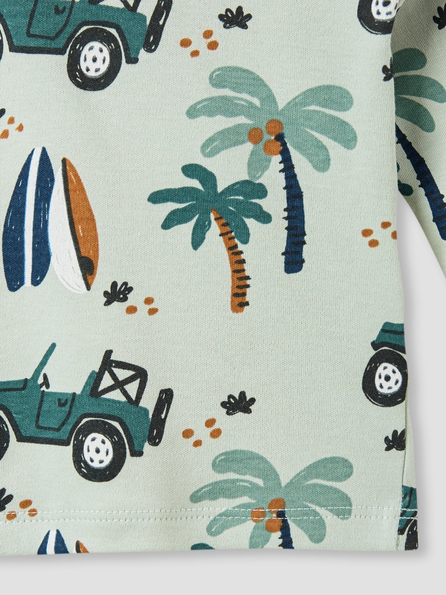 Printed T-Shirt and Pyjama Set