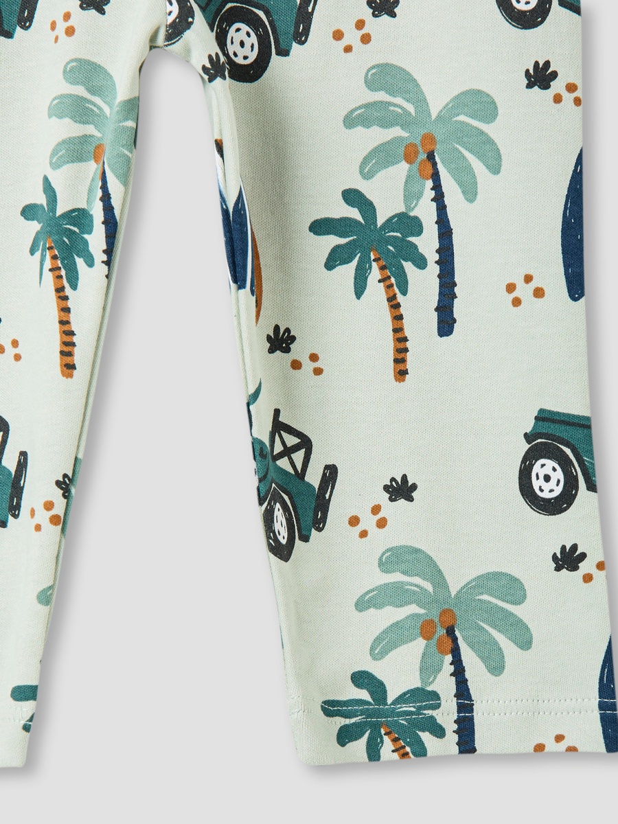 Printed T-Shirt and Pyjama Set