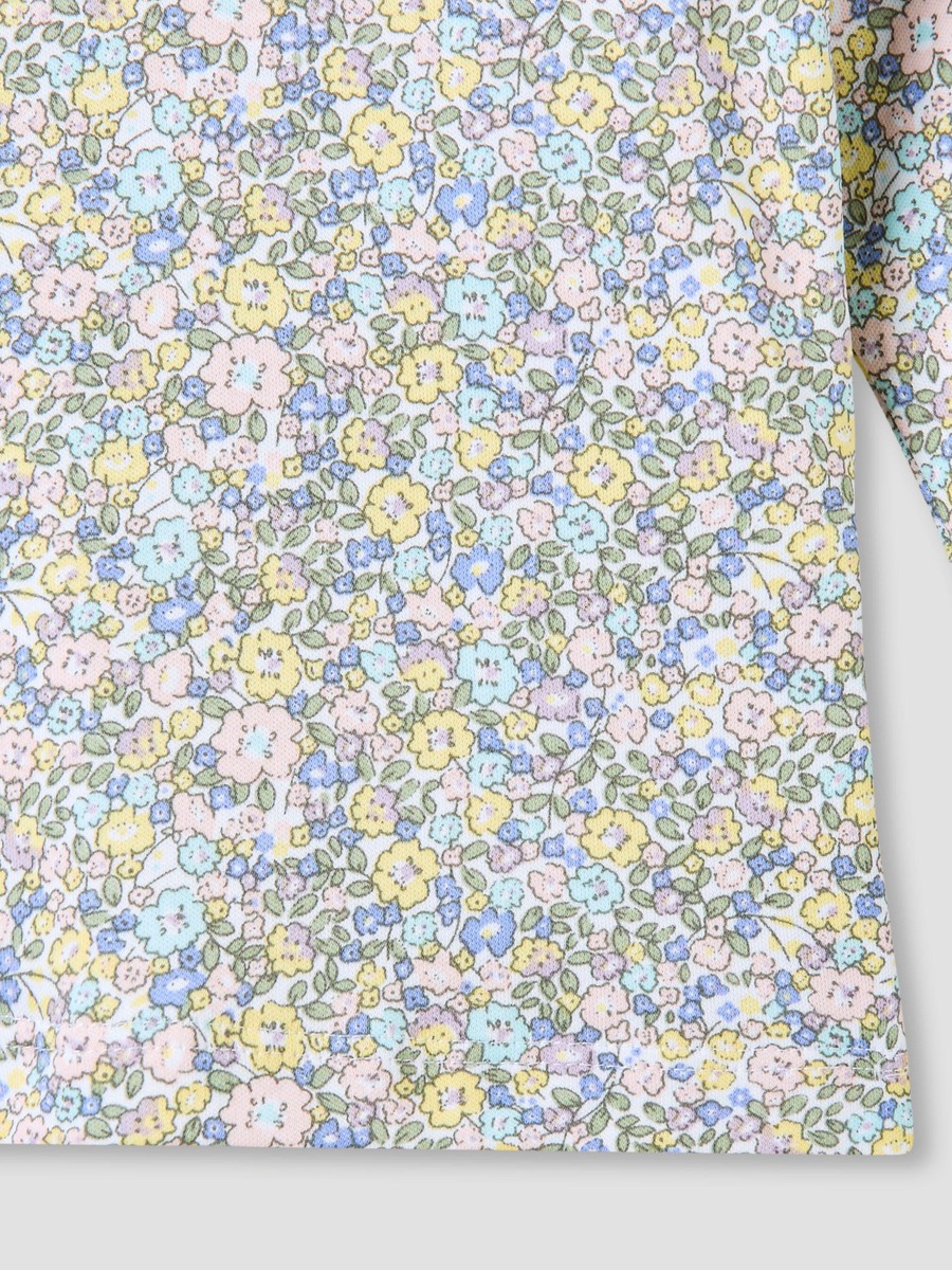 Floral Print T-Shirt and Pyjama Set