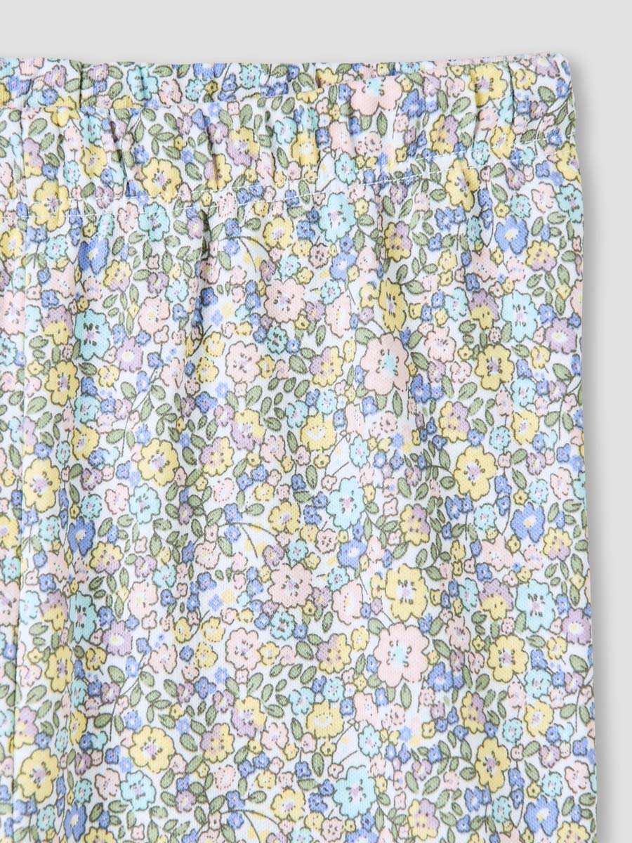 Floral Print T-Shirt and Pyjama Set