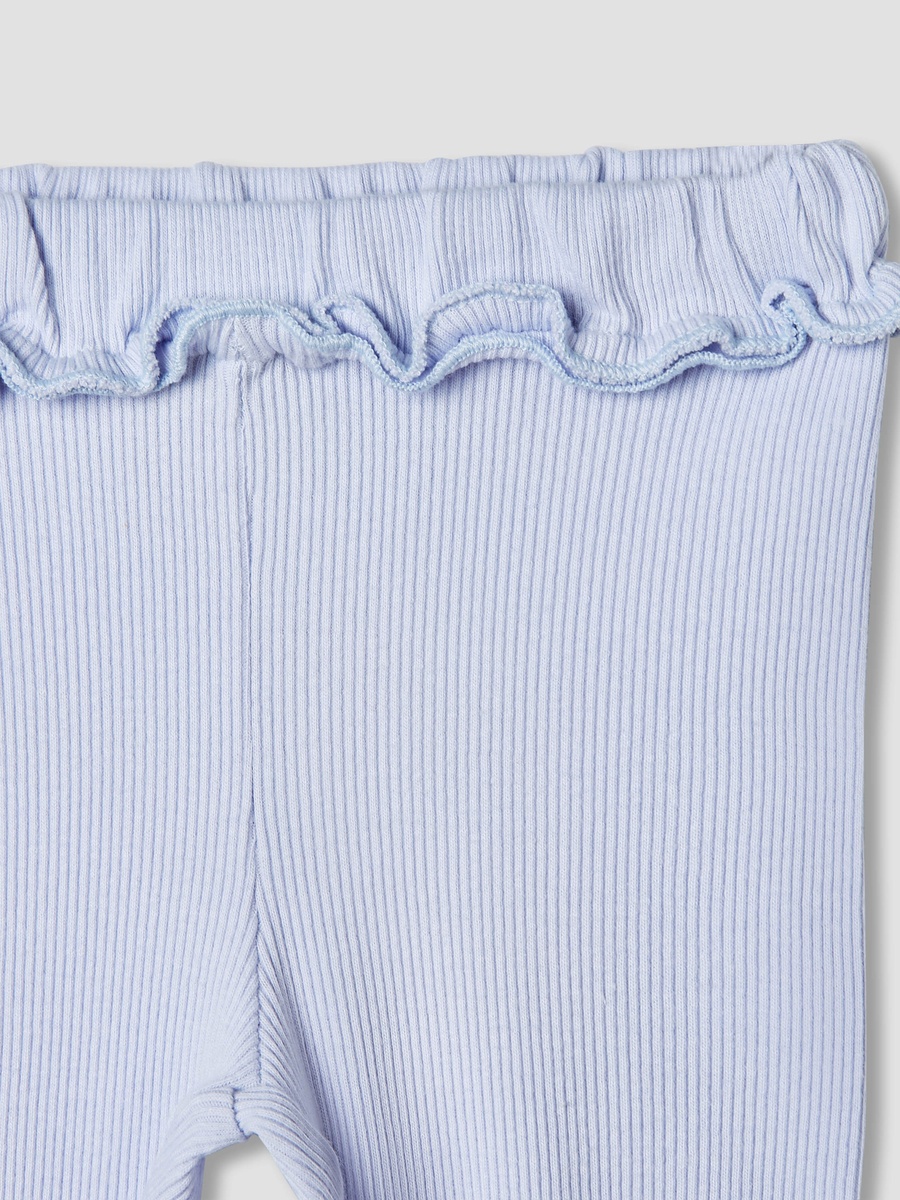 Ribbed Leggings with Elasticated Waistband
