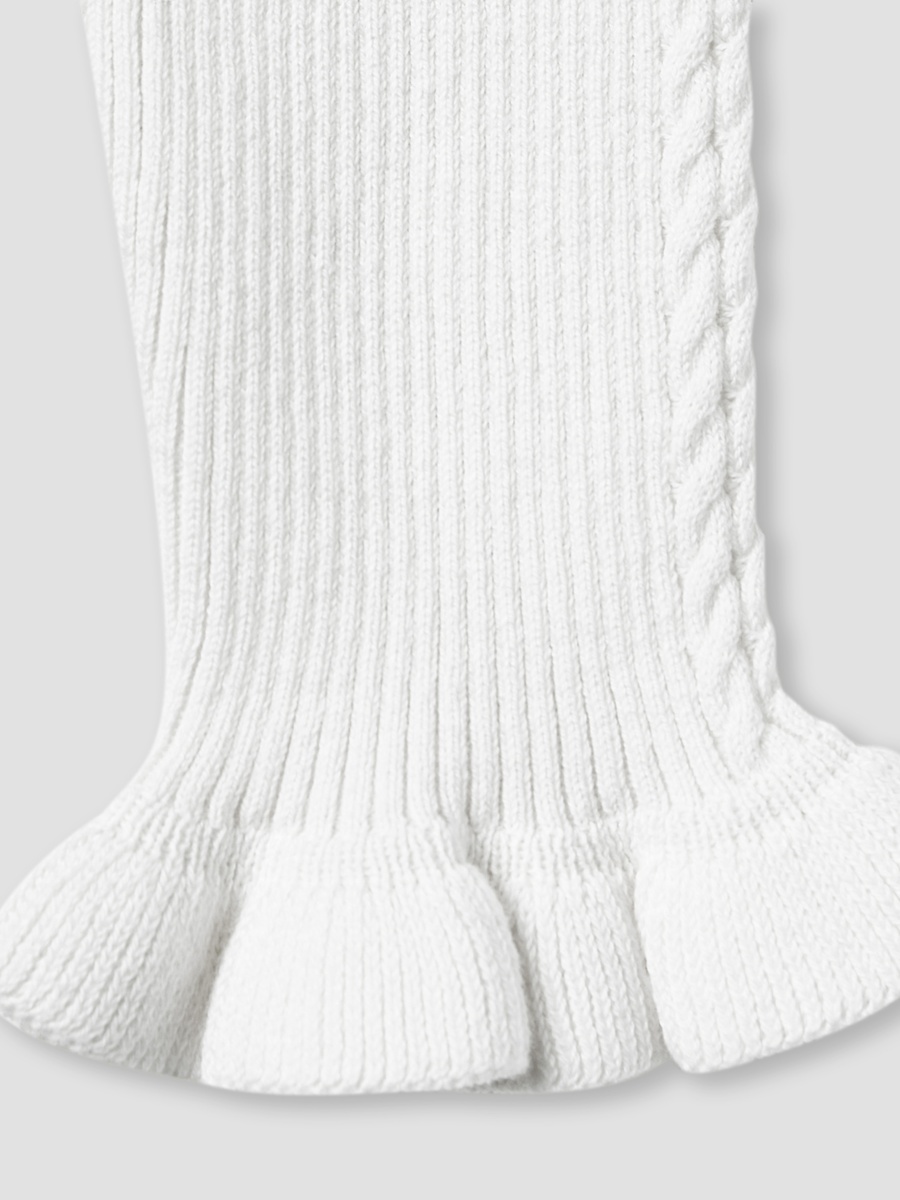 Ribbed Leggings with Bow Detail