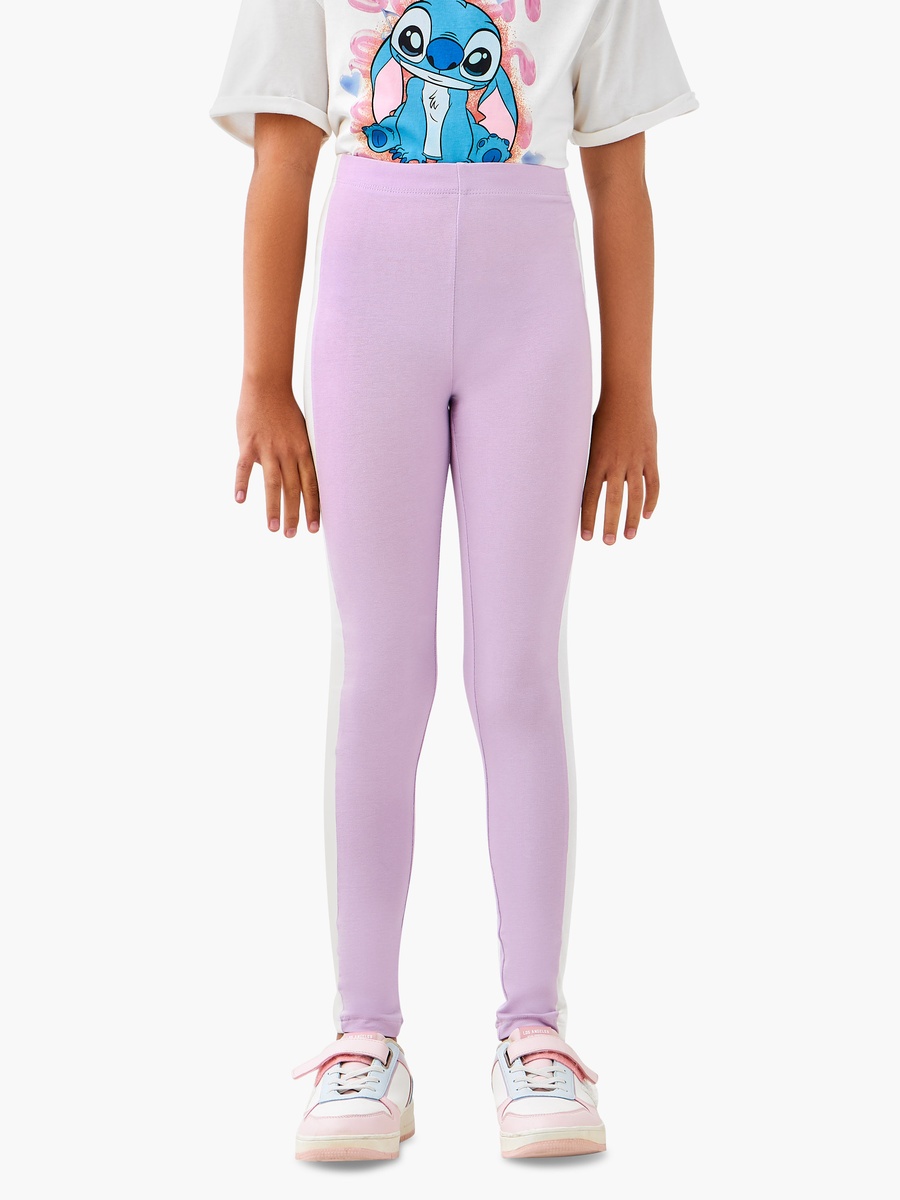 Solid Leggings with Elasticated Waistband