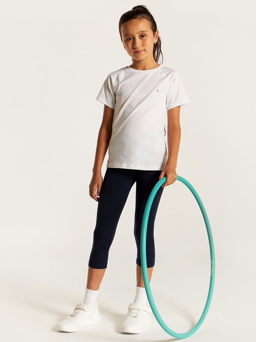 Solid 3/4 Leggings with Elasticised Waistband