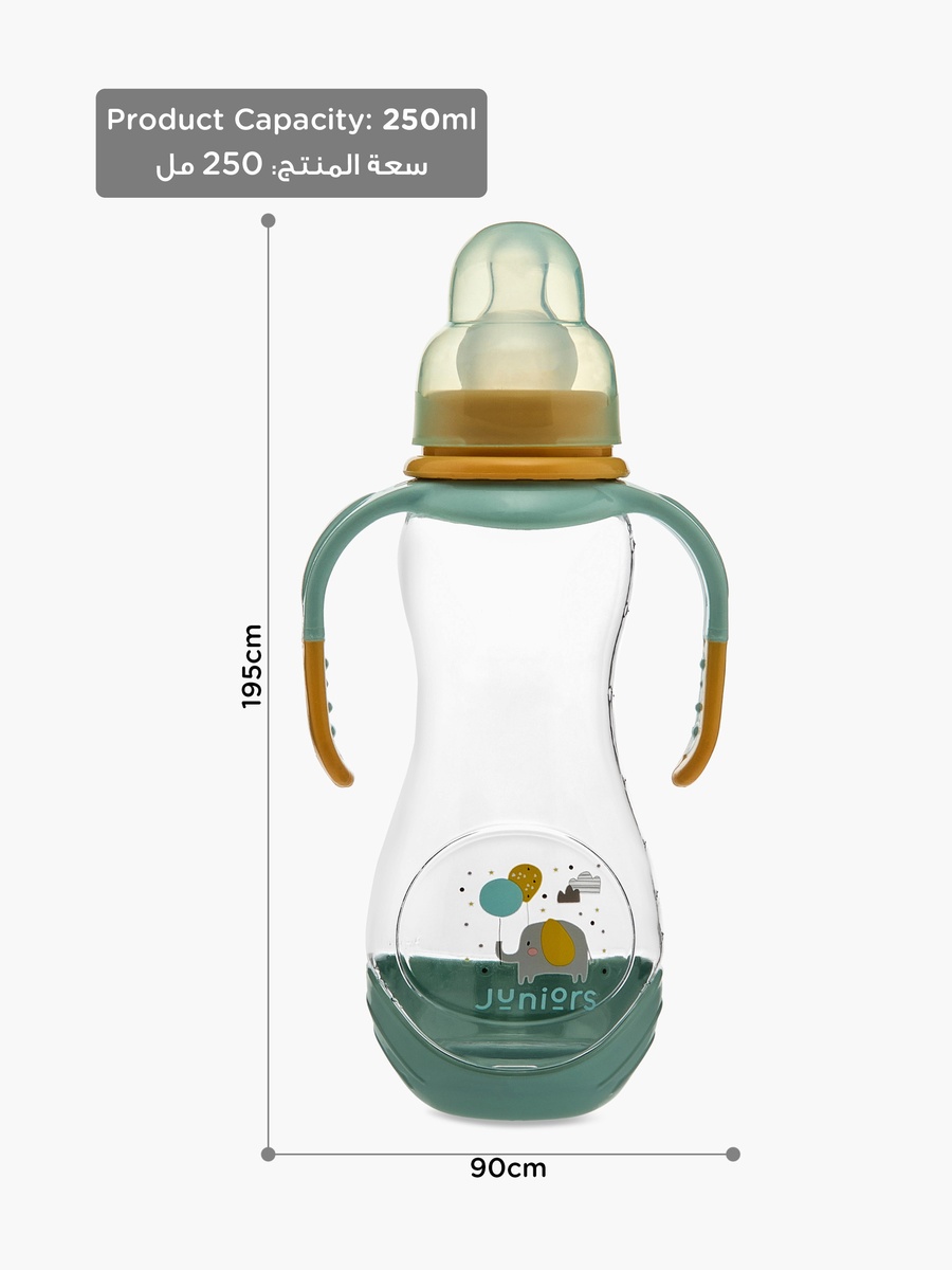 Printed Feeding Bottle with Handle - 250 ml