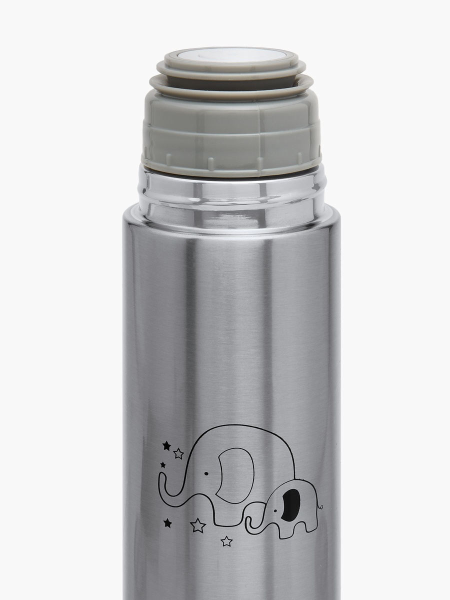 Elephant Print Thermos Flask with Screw Lid - 500 ml