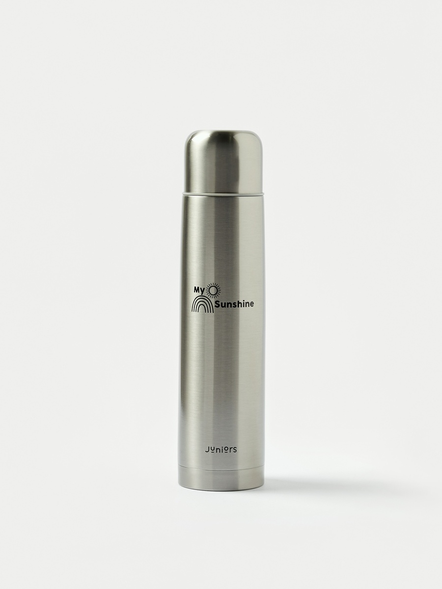 Typographic Print Thermos Flask with Screw Lid - 1 L