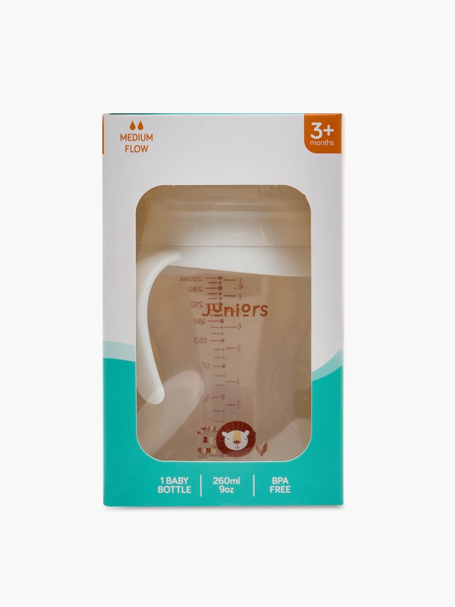 Medium Flow Feeding Bottle with Handles - 260 ml